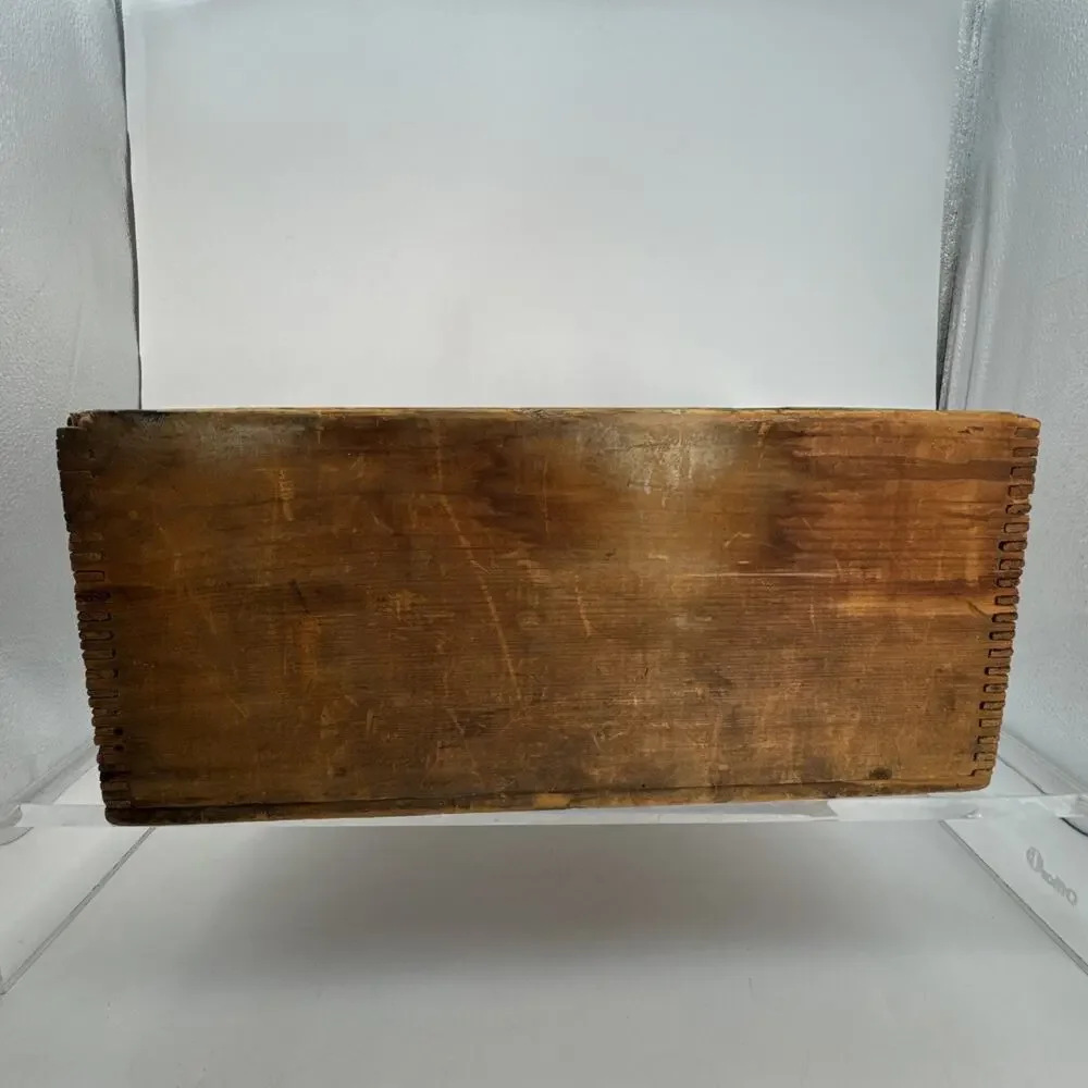 ANTIQUE FLINT’S STAR MILLS COFFEE & SPICE JG FLINT MILWAUKEE WI Wood Box